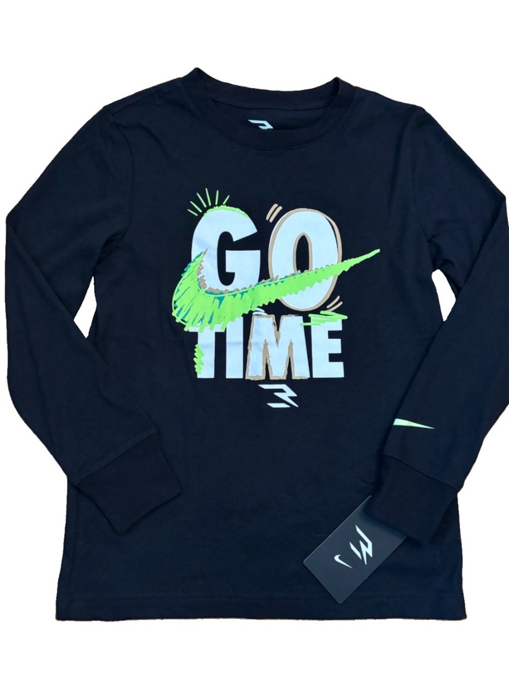 Nike 3 Brand ‘Go Time’ Long Sleeve Tee - Black